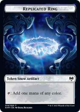 Replicated Ring // Thopter Double-Sided Token - Commander: Kaldheim Magic: The Gathering trading card