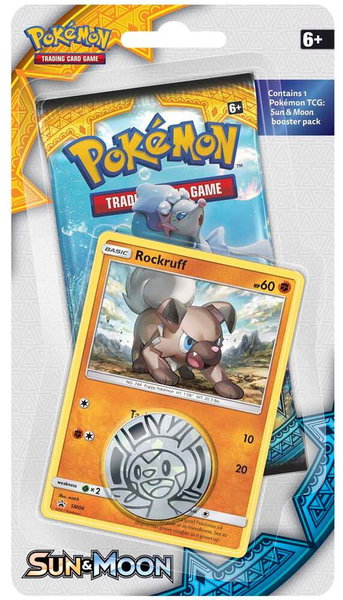 Sun & Moon Single Blister Pack [Rockruff] - SM Base Set Pokémon trading card