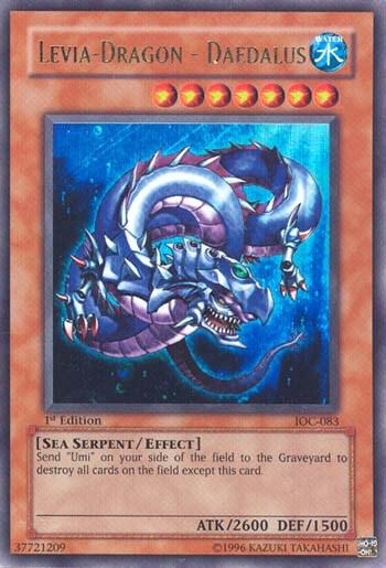Levia-Dragon - Daedalus trading card from Invasion of Chaos Levia-Dragon - Daedalus - Invasion of Chaos YuGiOh trading card