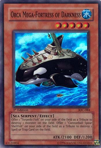 Orca Mega-Fortress of Darkness - Invasion of Chaos YuGiOh trading card