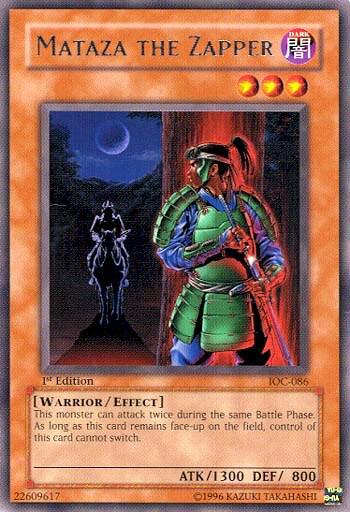 Mataza the Zapper - Invasion of Chaos YuGiOh trading card