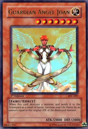 Guardian Angel Joan - Invasion of Chaos YuGiOh trading card