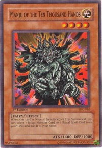 Manju of the Ten Thousand Hands - Invasion of Chaos (IOC) #IOC-088 - Common / Short Print YuGiOh Trading Card