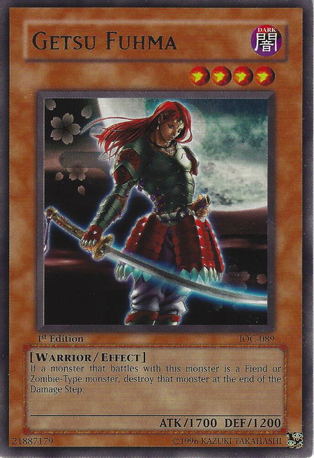 Getsu Fuhma - Invasion of Chaos YuGiOh trading card