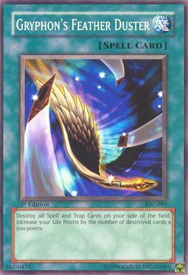 Gryphon's Feather Duster - Invasion of Chaos YuGiOh trading card