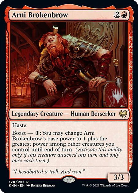 Arni Brokenbrow - Promo Pack: Kaldheim Magic: The Gathering trading card