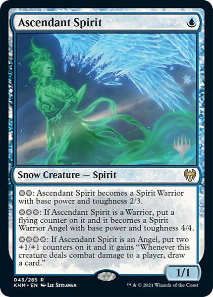 Ascendant Spirit - Promo Pack: Kaldheim Magic: The Gathering trading card