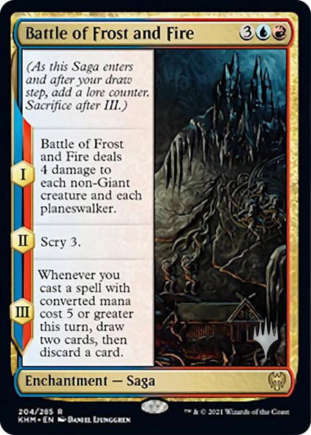 Battle of Frost and Fire - Promo Pack: Kaldheim Magic: The Gathering trading card