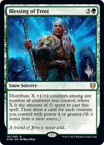Blessing of Frost - Promo Pack: Kaldheim (PPKHM) #161p - Rare Magic: The Gathering Trading Card