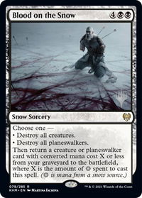 Blood on the Snow - Promo Pack: Kaldheim (PPKHM) #79p - Rare Magic: The Gathering Trading Card