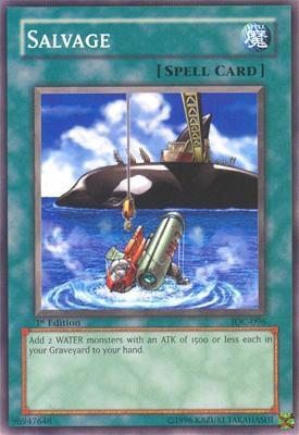 Salvage - Invasion of Chaos YuGiOh trading card