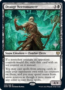 Draugr Necromancer - Promo Pack: Kaldheim (PPKHM) #86p - Rare Magic: The Gathering Trading Card