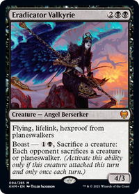 Eradicator Valkyrie - Promo Pack: Kaldheim (PPKHM) #94p - Mythic Magic: The Gathering Trading Card