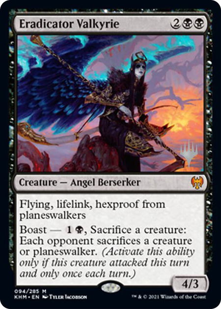 Eradicator Valkyrie - Promo Pack: Kaldheim Magic: The Gathering trading card