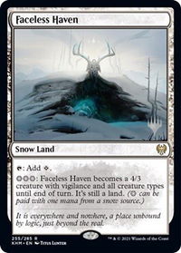 Faceless Haven - Promo Pack: Kaldheim (PPKHM) #255p - Rare Magic: The Gathering Trading Card