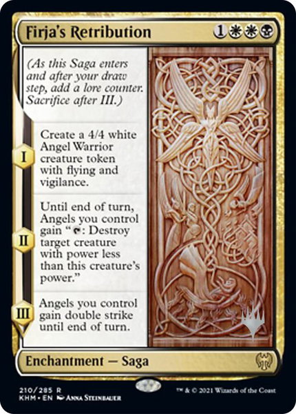 Firja's Retribution trading card from Promo Pack: Kaldheim Firja's Retribution - Promo Pack: Kaldheim Magic: The Gathering trading card