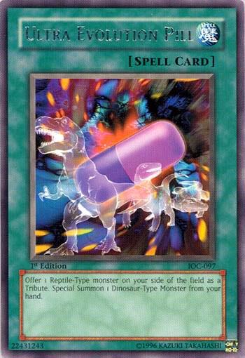 Ultra Evolution Pill - Invasion of Chaos YuGiOh trading card