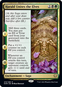 Harald Unites the Elves - Promo Pack: Kaldheim (PPKHM) #213p - Rare Magic: The Gathering Trading Card