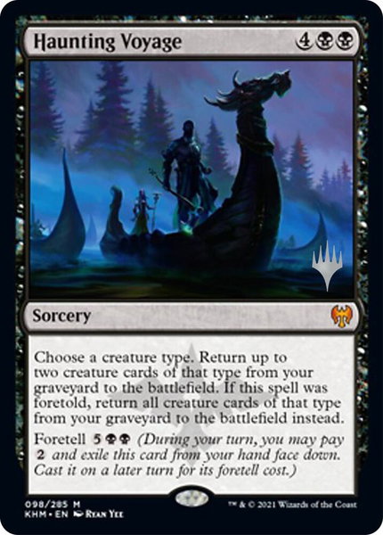 Haunting Voyage trading card from Promo Pack: Kaldheim Haunting Voyage - Promo Pack: Kaldheim Magic: The Gathering trading card