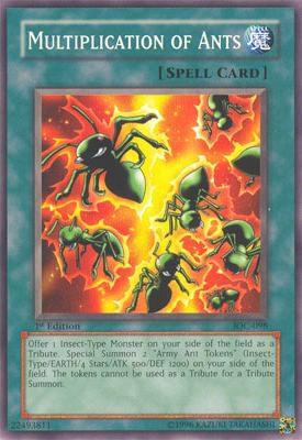 Multiplication of Ants - Invasion of Chaos YuGiOh trading card
