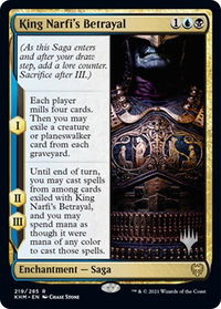 King Narfi's Betrayal - Promo Pack: Kaldheim (PPKHM) #219p - Rare Magic: The Gathering Trading Card