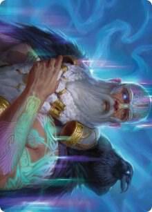 Alrund, God of the Cosmos Art Card - Art Series: Kaldheim Magic: The Gathering trading card