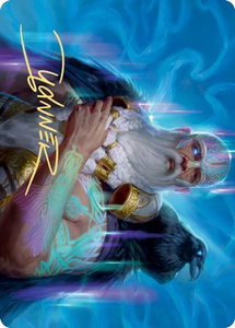 Alrund, God of the Cosmos Art Card (Gold-Stamped Signature) - Art Series: Kaldheim (ASKHM) #9 - Special Magic: The Gathering Trading Card