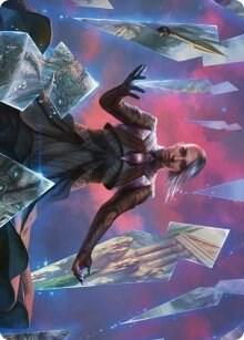 Behold the Multiverse Art Card - Art Series: Kaldheim Magic: The Gathering trading card