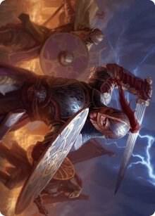 Beskir Shieldmate Art Card - Art Series: Kaldheim Magic: The Gathering trading card