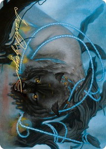 Bind the Monster Art Card (Gold-Stamped Signature) - Art Series: Kaldheim (ASKHM) #11 - Special Magic: The Gathering Trading Card