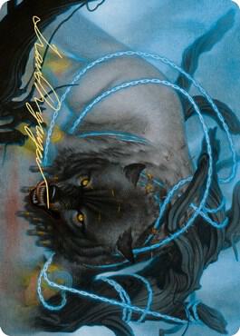 Bind the Monster Art Card (Gold-Stamped Signature) trading card from Art Series: Kaldheim Bind the Monster Art Card (Gold-Stamped Signature) - Art Series: Kaldheim Magic: The Gathering trading card