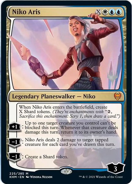Niko Aris trading card from Promo Pack: Kaldheim Niko Aris - Promo Pack: Kaldheim Magic: The Gathering trading card