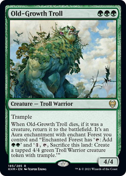 Old-Growth Troll trading card from Promo Pack: Kaldheim Old-Growth Troll - Promo Pack: Kaldheim Magic: The Gathering trading card