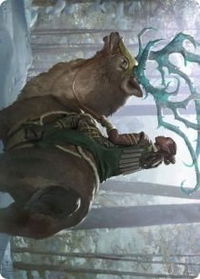 Boreal Outrider Art Card - Art Series: Kaldheim (ASKHM) #42 - Special Magic: The Gathering Trading Card