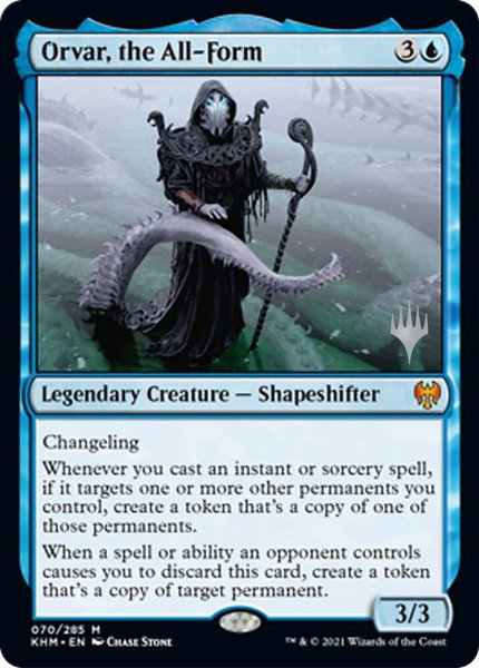 Orvar, the All-Form trading card from Promo Pack: Kaldheim Orvar, the All-Form - Promo Pack: Kaldheim Magic: The Gathering trading card