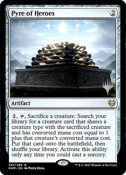 Pyre of Heroes trading card from Promo Pack: Kaldheim Pyre of Heroes - Promo Pack: Kaldheim Magic: The Gathering trading card