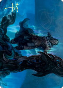 Cosima, God of the Voyage Art Card (Gold-Stamped Signature) - Art Series: Kaldheim (ASKHM) #12 - Special Magic: The Gathering Trading Card