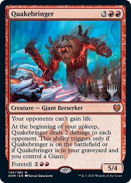 Quakebringer - Promo Pack: Kaldheim Magic: The Gathering trading card