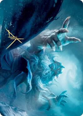 Cyclone Summoner Art Card (Gold-Stamped Signature) trading card from Art Series: Kaldheim Cyclone Summoner Art Card (Gold-Stamped Signature) - Art Series: Kaldheim Magic: The Gathering trading card