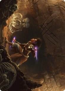 Dogged Pursuit Art Card - Art Series: Kaldheim Magic: The Gathering trading card