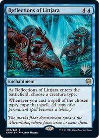 Reflections of Littjara - Promo Pack: Kaldheim (PPKHM) #73p - Rare Magic: The Gathering Trading Card