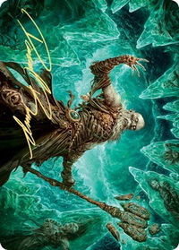 Draugr Necromancer Art Card (Gold-Stamped Signature) - Art Series: Kaldheim (ASKHM) #22 - Special Magic: The Gathering Trading Card