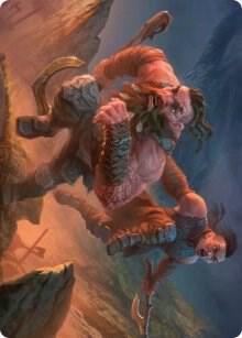 Dwarven Reinforcements Art Card - Art Series: Kaldheim Magic: The Gathering trading card