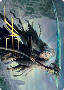 Egon, God of Death Art Card (Gold-Stamped Signature) - Art Series: Kaldheim (ASKHM) #24 - Special Magic: The Gathering Trading Card