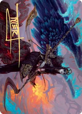 Eradicator Valkyrie Art Card (Gold-Stamped Signature) trading card from Art Series: Kaldheim Eradicator Valkyrie Art Card (Gold-Stamped Signature) - Art Series: Kaldheim Magic: The Gathering trading card