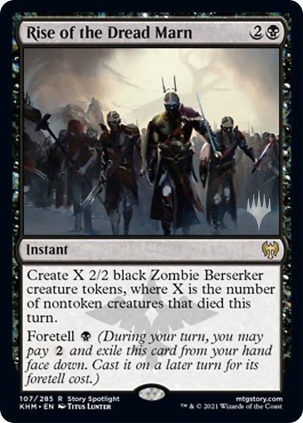 Rise of the Dread Marn trading card from Promo Pack: Kaldheim Rise of the Dread Marn - Promo Pack: Kaldheim Magic: The Gathering trading card
