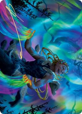 Esika, God of the Tree Art Card (Gold-Stamped Signature) - Art Series: Kaldheim Magic: The Gathering trading card