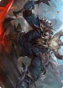 Frenzied Raider Art Card - Art Series: Kaldheim Magic: The Gathering trading card