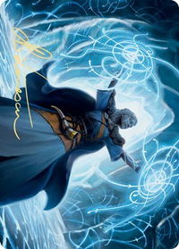 Frost Augur Art Card (Gold-Stamped Signature) - Art Series: Kaldheim (ASKHM) #14 - Special Magic: The Gathering Trading Card