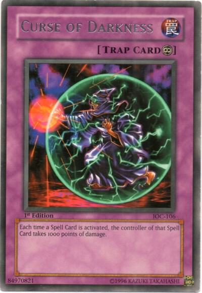 Curse of Darkness - Invasion of Chaos YuGiOh trading card